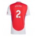 Maillot de foot Arsenal William Saliba #2 Domicile vêtements 2024-25 Manches Courtes